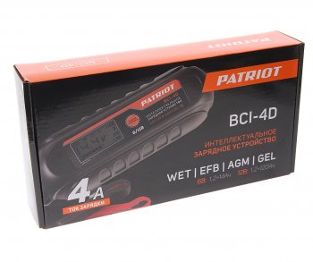 3 199 р. Устройство зарядное 6-12V 4А 120Ач 220V (автомат) PATRIOT PATRIOT bci-4d  с доставкой в г. Кемерово. Увеличить фотографию 3