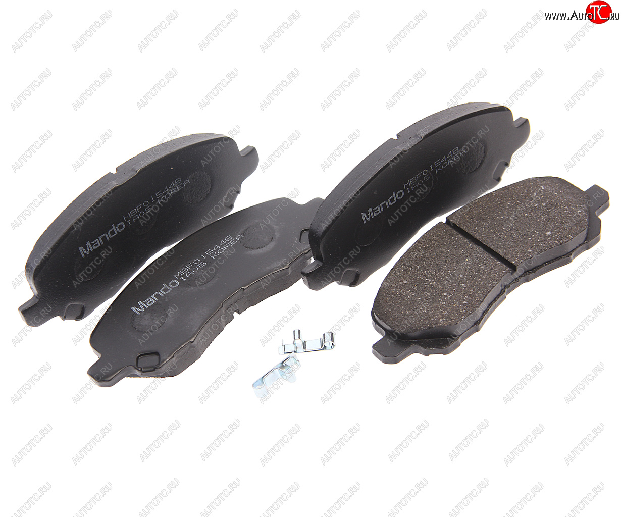 1 599 р. Колодки тормозные MITSUBISHI Pajero,Pajero Sport передние (4шт.) MANDO MANDO mbf015448 MANDO mbf015448  с доставкой в г. Кемерово