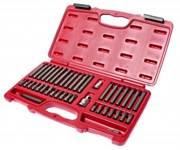 5 899 р. Набор бит 12 38 HEX, TORX, SPLINE 6-ти гранных 2 держателя 42 предмета в кейсе JTC JTC TOOLS CO., LTD jtc-3933  с доставкой в г. Кемерово. Увеличить фотографию 1