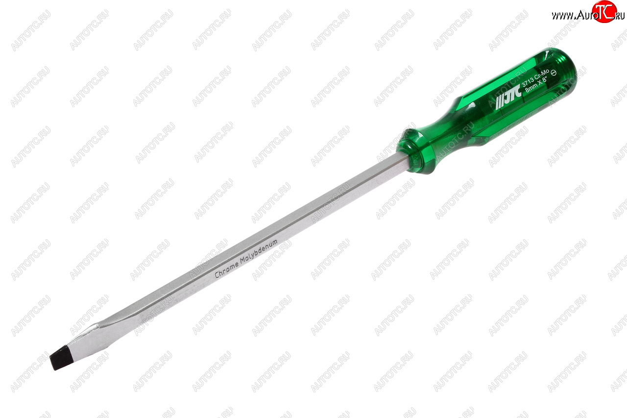 649 р. Отвертка шлицевая SL 8.0х200мм со сквозным стержнем (сталь Cr-Mo) JTC JTC TOOLS CO., LTD jtc-3713  с доставкой в г. Кемерово