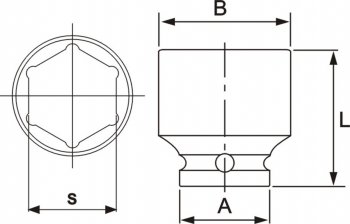 1 289 р. Головка торцевая 12 39мм ударная L=48мм JTC JTC TOOLS CO., LTD jtc-443839  с доставкой в г. Кемерово. Увеличить фотографию 3