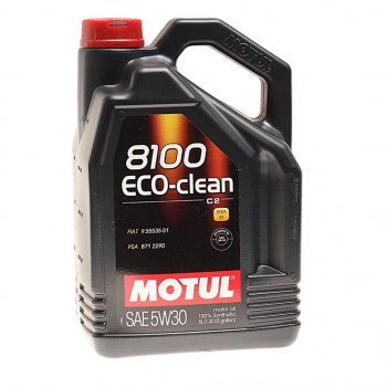 7 849 р. Масло моторное 8100 ECO-CLEAN C2 5W30 синт.5л MOTUL MOTUL 101545  с доставкой в г. Кемерово. Увеличить фотографию 1