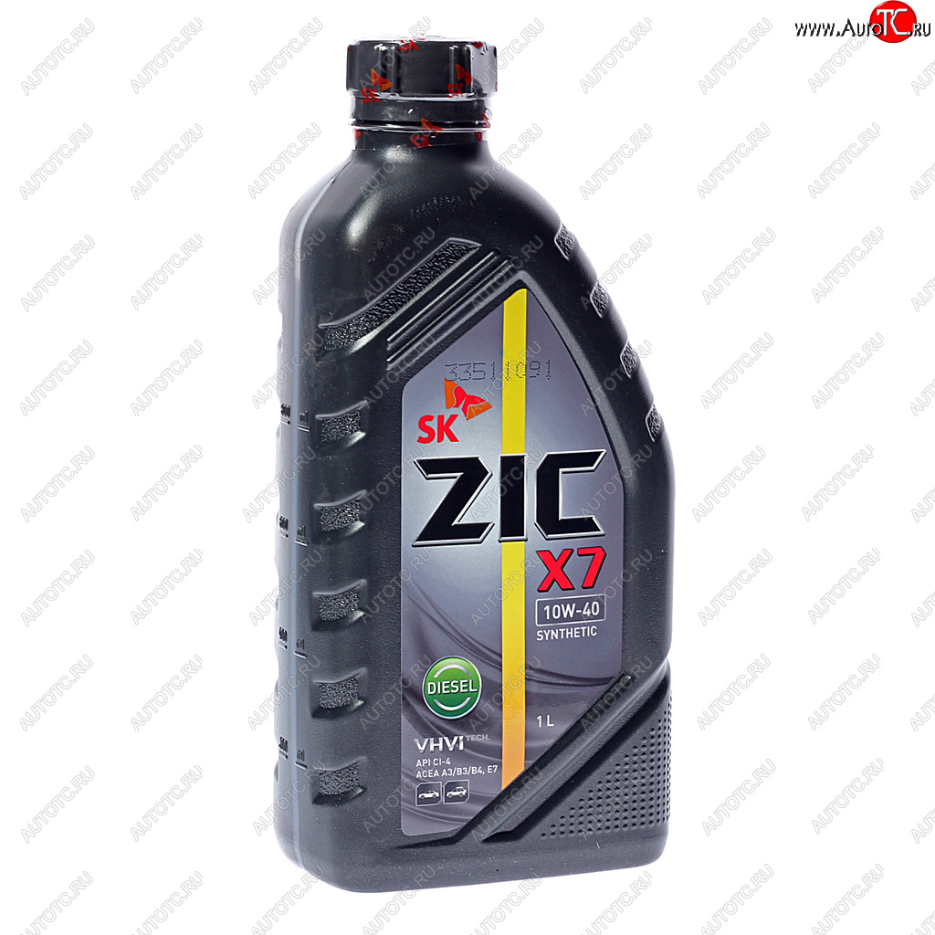989 р. Масло дизельное X7 DIESEL CI-4SL E7 10W40 синт.1л ZIC ZIC 132607  с доставкой в г. Кемерово