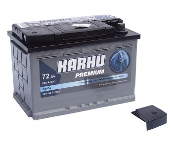 7 449 р. Аккумулятор KARHU Premium 72А/ч обратная полярность KAINAR 6ст72(0) KAINAR 6ст72(0)  с доставкой в г. Кемерово. Увеличить фотографию 2