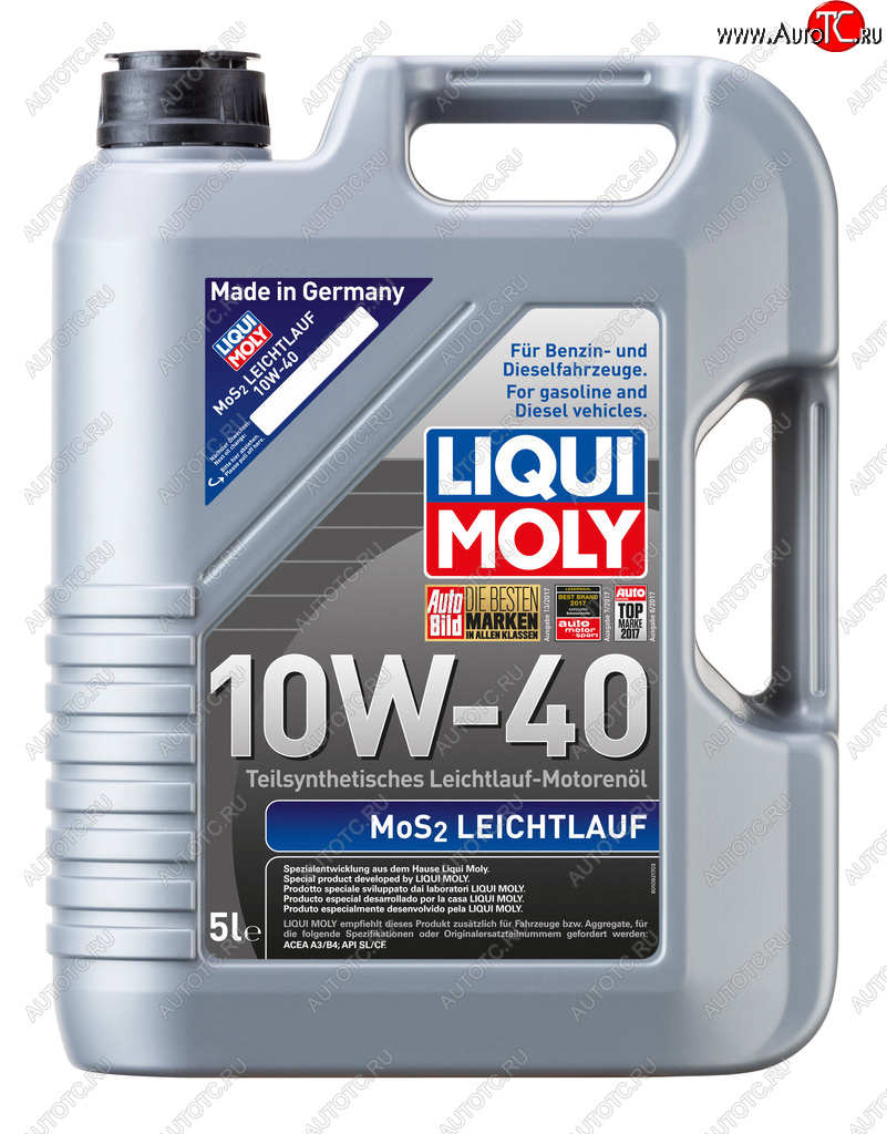 7 699 р. Масло моторное MoS2 LEICHTLAUF 10W40 псинт.5л LIQUI MOLY LIQUI MOLY 2184  с доставкой в г. Кемерово