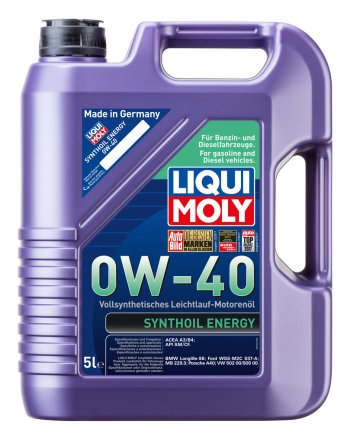 9 249 р. Масло моторное SYNTHOIL ENERGY 0W40 синт.5л LIQUI MOLY LIQUI MOLY 9515  с доставкой в г. Кемерово. Увеличить фотографию 1