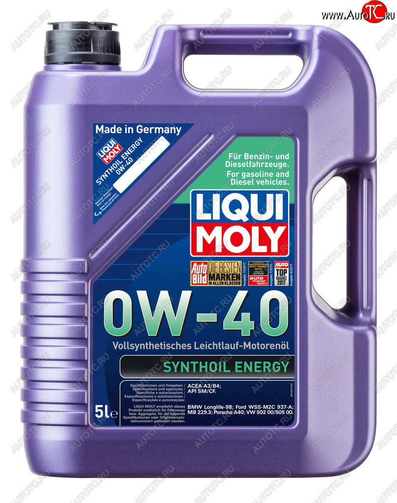 9 249 р. Масло моторное SYNTHOIL ENERGY 0W40 синт.5л LIQUI MOLY LIQUI MOLY 9515  с доставкой в г. Кемерово