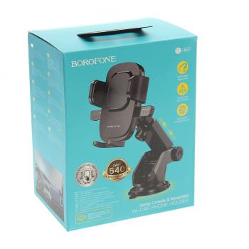 389 р. Держатель телефона универсальный BOROFONE BOROFONE bh60 black  с доставкой в г. Кемерово. Увеличить фотографию 4