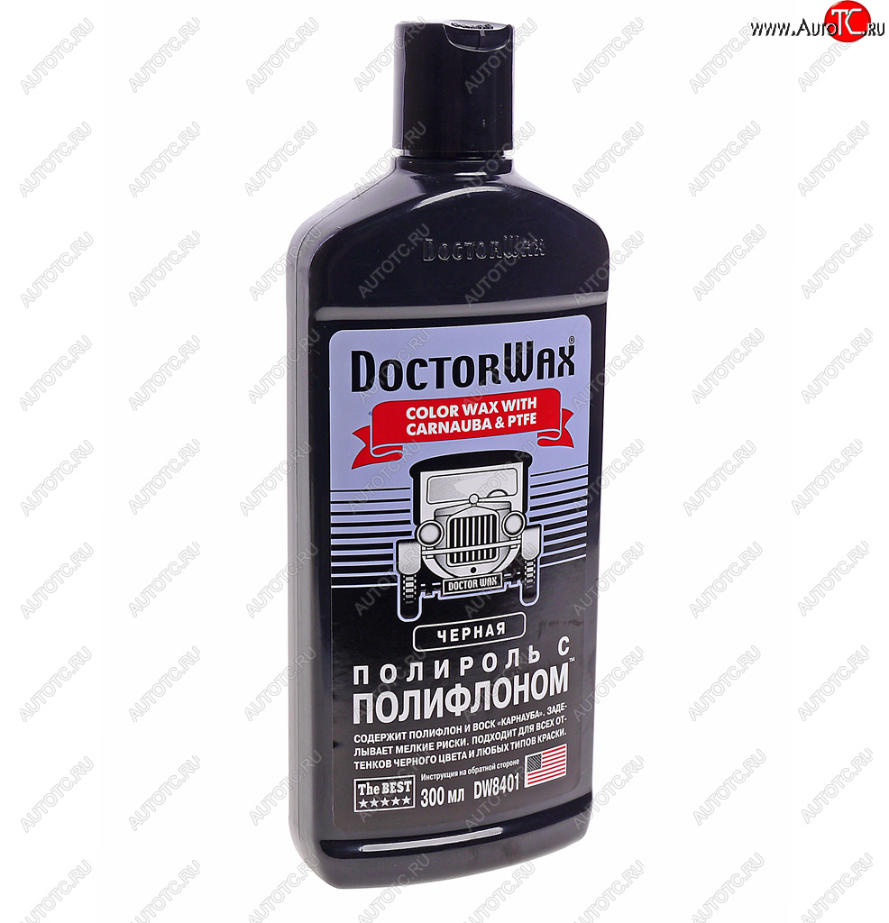 749 р. Полироль кузова с тефлоном черная 300мл DOCTOR WAX DOCTOR WAX dw8401  с доставкой в г. Кемерово
