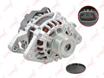 15 349 р. Генератор HYUNDAI HD35 (17-),Porter 2 (12-) KIA Bongo 3 (12-) (2.5-A2) (90A,12V) LYNX LYNX ea1303  с доставкой в г. Кемерово. Увеличить фотографию 1