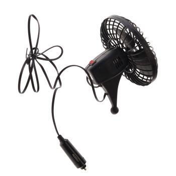 499 р. Вентилятор в салон 12V на присоске черный SKYWAY SKYWAY s01901001  с доставкой в г. Кемерово. Увеличить фотографию 2