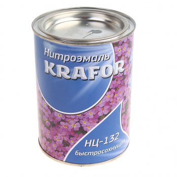 399 р. Краска серая 700г НЦ-132 KRAFOR KRAFOR 500  с доставкой в г. Кемерово. Увеличить фотографию 1