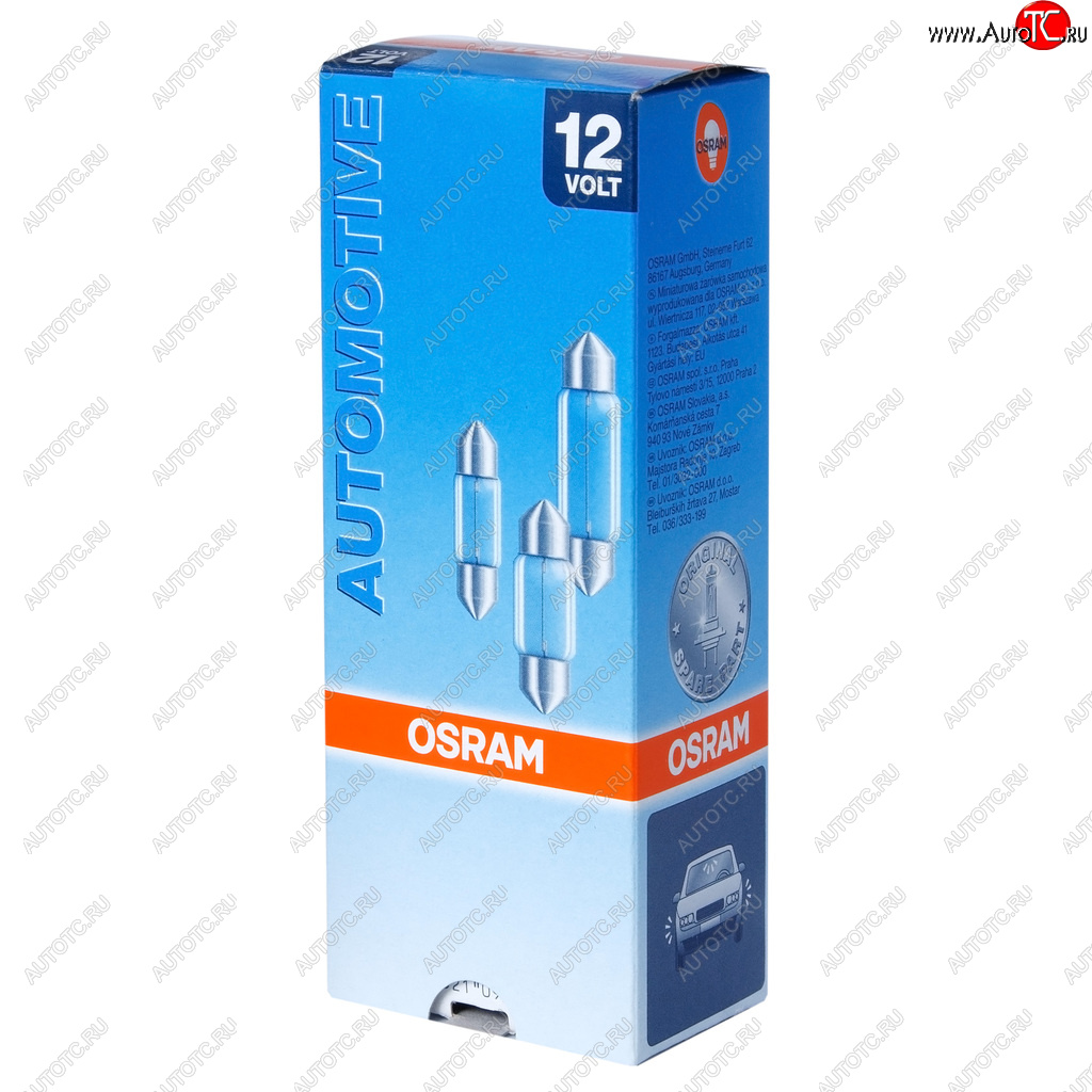 72 р. Лампа 12V C5W SV8.5-8 OSRAM OSRAM 6418  с доставкой в г. Кемерово