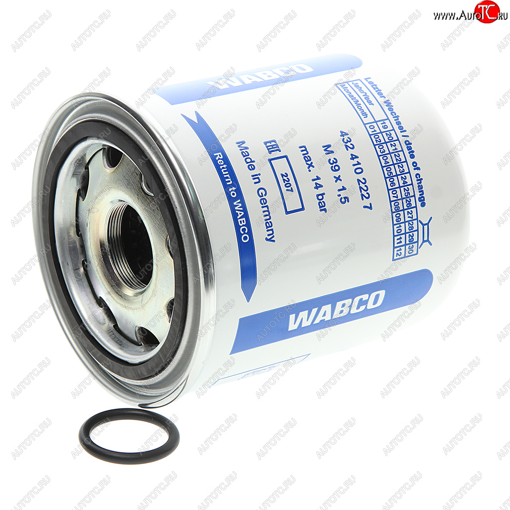 2 249 р. Фильтр-патрон КАМАЗ,МАЗ,ПАЗ осушителя воздуха WABCO WABCO 432 410 222 7  с доставкой в г. Кемерово