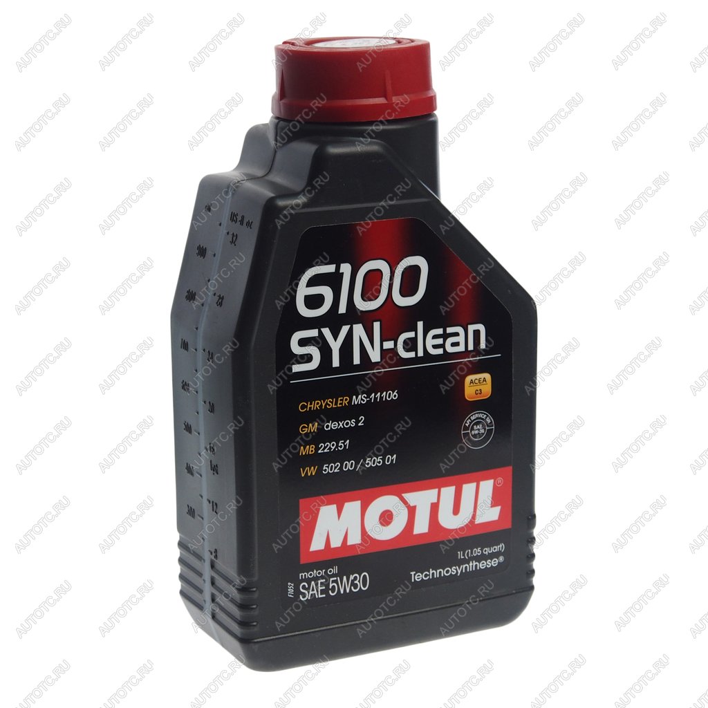 1 149 р. Масло моторное 6100 SYN-CLEAN 5W30 псинт.1л MOTUL MOTUL 112133  с доставкой в г. Кемерово