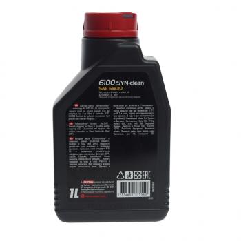 1 149 р. Масло моторное 6100 SYN-CLEAN 5W30 псинт.1л MOTUL MOTUL 112133  с доставкой в г. Кемерово. Увеличить фотографию 2