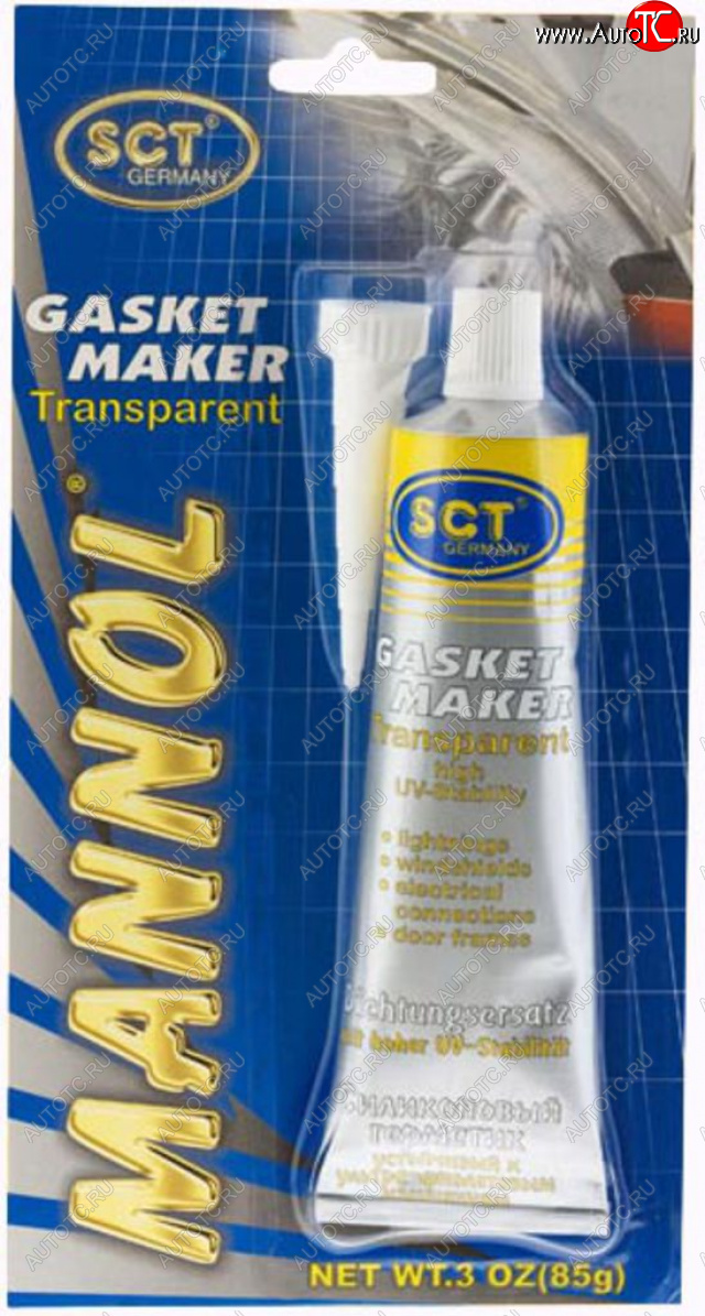 329 р. Герметик прокладка прозрачный 85г -40С+180С Gasket Maker 9916 MANNOL MANNOL 2410  с доставкой в г. Кемерово