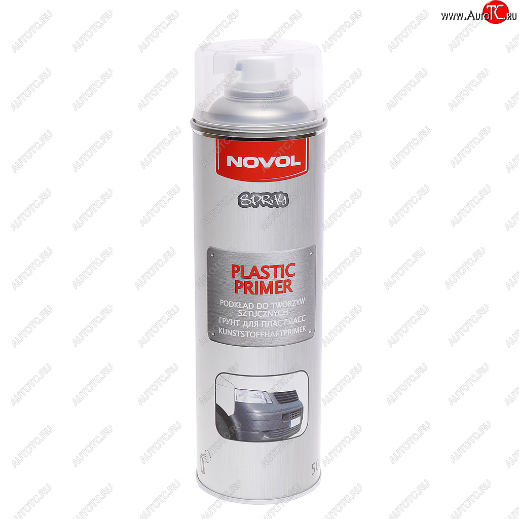 1 039 р. Грунт для пластика Plastic Primer 0.5л аэрозоль NOVOL NOVOL 34482  с доставкой в г. Кемерово