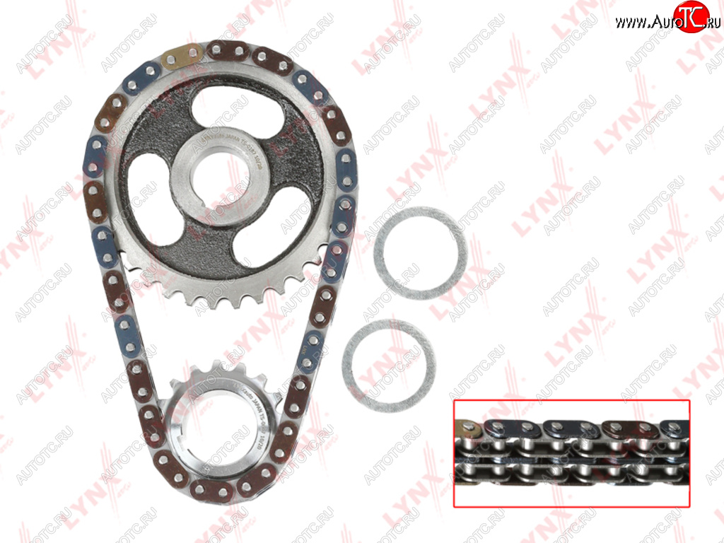 3 699 р. Комплект цепи ГРМ VW SKODA (1.01.4) (1 цепь+2 звезды+2 сальника) LYNX LYNX tk0103  с доставкой в г. Кемерово