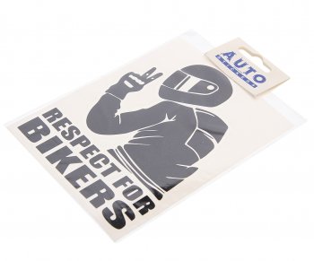136 р. Наклейка виниловая вырезанная Мотобайкер 12х16см черная AUTOSTICKERS AUTOSTICKERS и-94  с доставкой в г. Кемерово. Увеличить фотографию 1