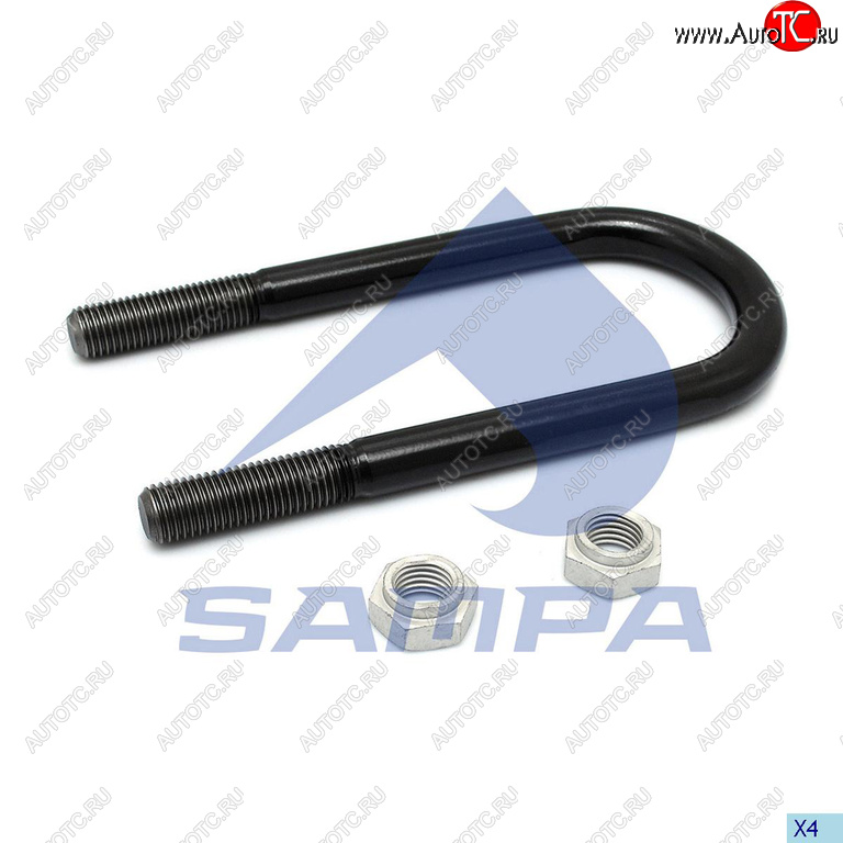 1 539 р. Стремянка BPW рессоры (М24x280х125мм) SAMPA SAMPA 070.3361  с доставкой в г. Кемерово