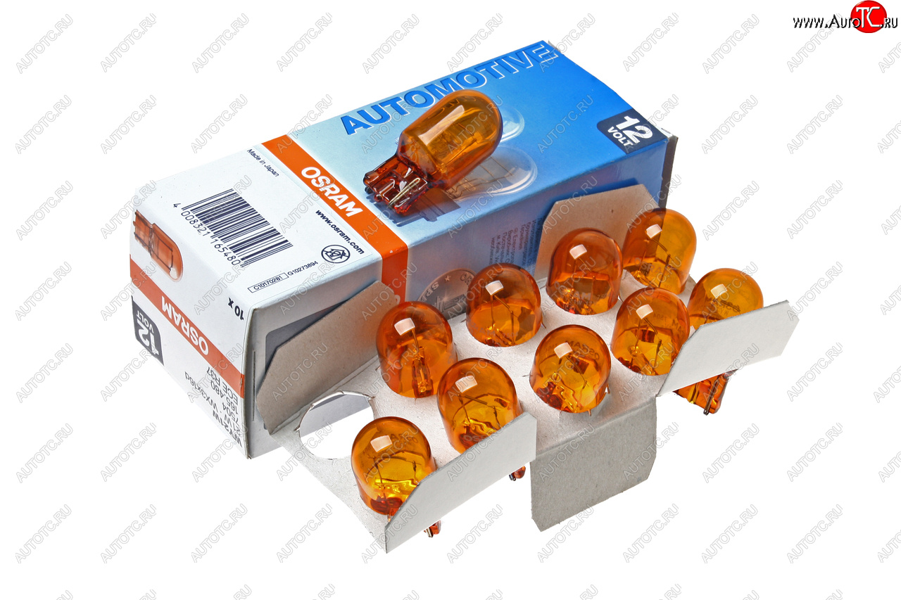 369 р. Лампа 12V WY21W W3x16d желтая OSRAM OSRAM 7504  с доставкой в г. Кемерово