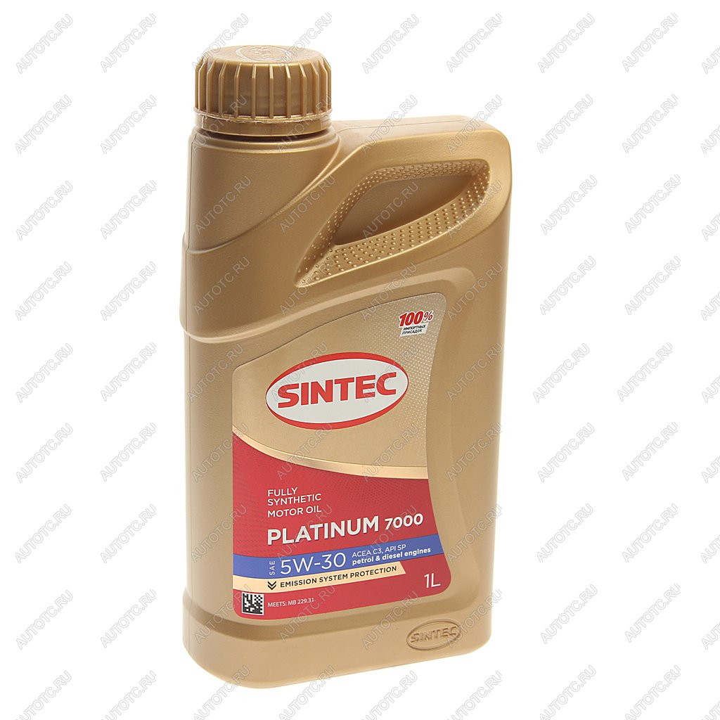 669 р. Масло моторное Platinum 7000 C3SP 5W30 синт.1л SINTEC SINTEC 600148  с доставкой в г. Кемерово
