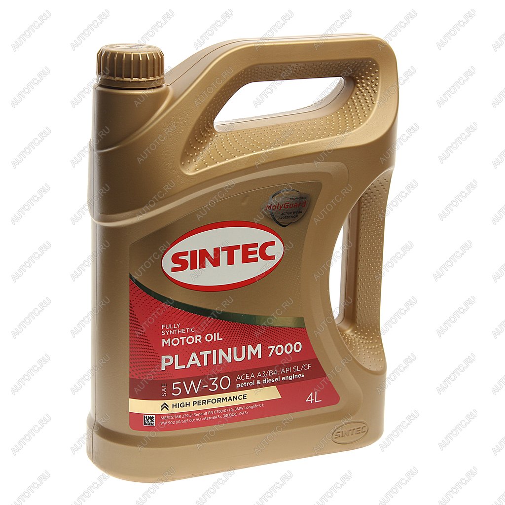2 079 р. Масло моторное Platinum 7000 A3B4 5W30 синт.4л SINTEC SINTEC 600144  с доставкой в г. Кемерово