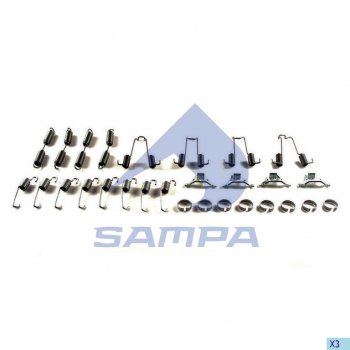 1 339 р. Ремкомплект BPW ECO колодок тормозных SAMPA SAMPA 070.572  с доставкой в г. Кемерово. Увеличить фотографию 1