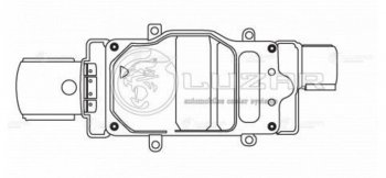 7 499 р. Блок управления FORD Focus (11-) вентилятором LUZAR LUZAR lfr1075  с доставкой в г. Кемерово. Увеличить фотографию 2