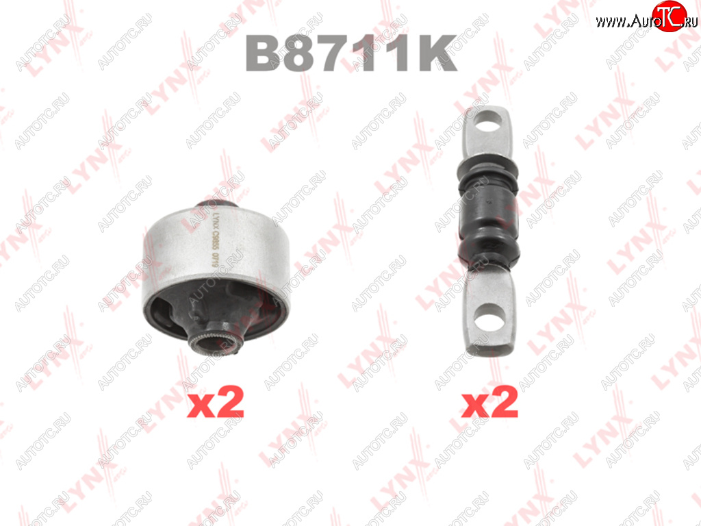 4 899 р. Сайлентблок TOYOTA Hihhlander рычага переднего комплект на 2 рычага (4шт.) LYNX LYNX b8711k  с доставкой в г. Кемерово