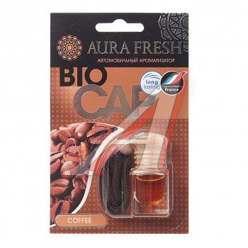 213 р. Ароматизатор подвесной жидкостный (coffee) 6мл Bio Cap AURA FRESH AURA FRESH 23006  с доставкой в г. Кемерово. Увеличить фотографию 1