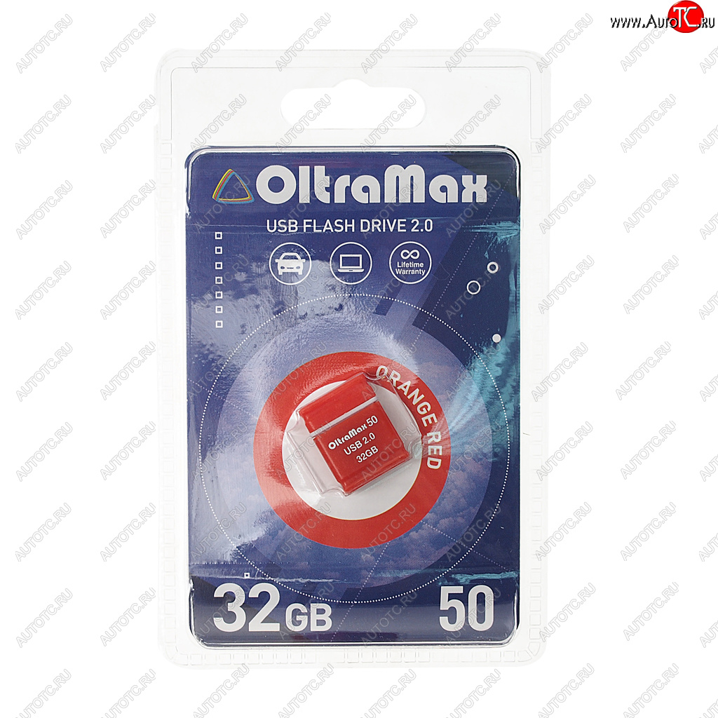 549 р. Карта памяти USB 32GB OLTRAMAX OLTRAMAX om-32gb-50-orange red  с доставкой в г. Кемерово