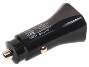449 р. Устройство зарядное в прикуриватель 1USB + 1 Type C 12V FAISON FAISON a5 black  с доставкой в г. Кемерово. Увеличить фотографию 2