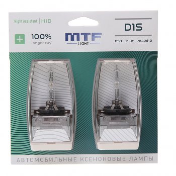 9 399 р. Лампа ксеноновая D1S 4600K бокс (2шт.) MTF MTF nabd1s  с доставкой в г. Кемерово. Увеличить фотографию 1