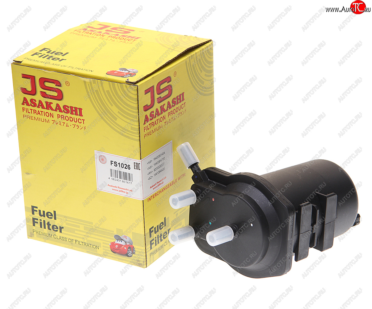 1 799 р. Фильтр топливный NISSAN Note,Juke,Tiida (1.5 dCi) JS ASAKASHI JS ASAKASHI fs1026  с доставкой в г. Кемерово