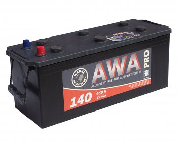 17 499 р. Аккумулятор AWA PRO 140Ач AWA 6ст140(4)  с доставкой в г. Кемерово. Увеличить фотографию 1