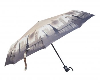1 399 р. Зонт женский 3 сложения купол-эпонж R-58см RAINDROPS RAINDROPS 995  с доставкой в г. Кемерово. Увеличить фотографию 1