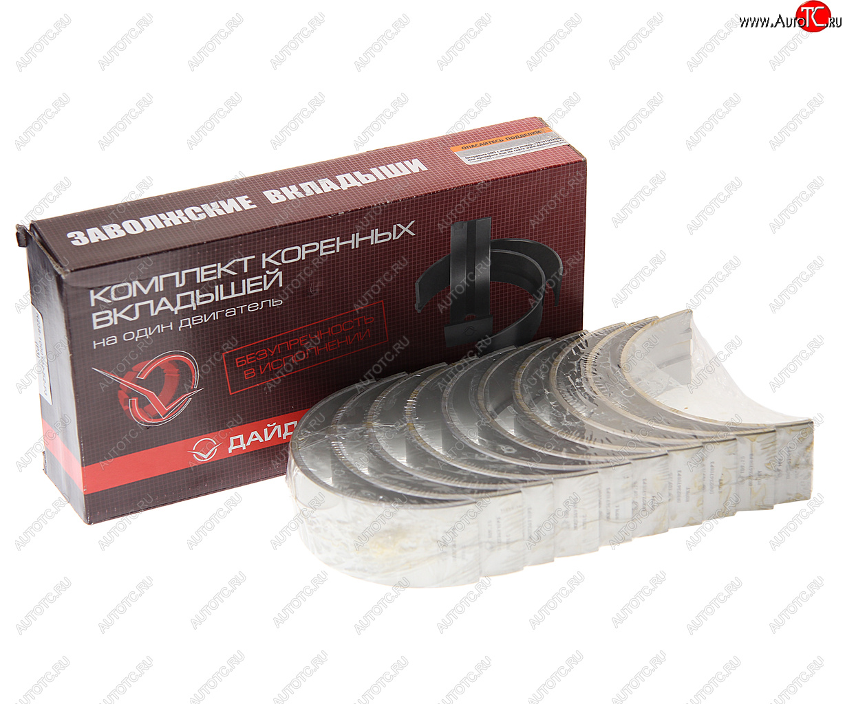 2 569 р. Вкладыши ЯМЗ-238 коренные d+0.75 ДАЙДО МЕТАЛЛ РУСЬ ЗМЗ 238-1000102б2-р3  с доставкой в г. Кемерово