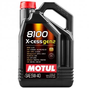6 949 р. Масло моторное 8100 X-CESS GEN2 5W40 синт.5л MOTUL MOTUL 111682  с доставкой в г. Кемерово. Увеличить фотографию 1