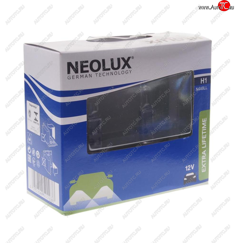 499 р. Лампа 12V H1 55W P14.5s 3200K 1550лм бокс (2шт.) Extra Lifetime NEOLUX NEOLUX n448ll-2scb  с доставкой в г. Кемерово
