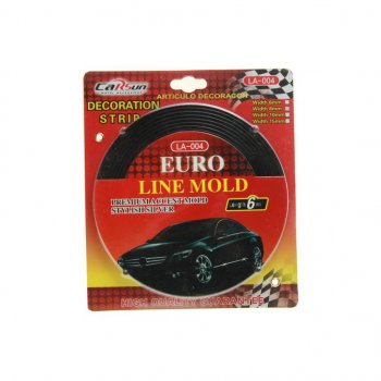 254 р. Молдинг самоклеющийся 8мм х6м черный (блистер) CARSUN CARSUN la-004 8mm (bk)  с доставкой в г. Кемерово. Увеличить фотографию 1