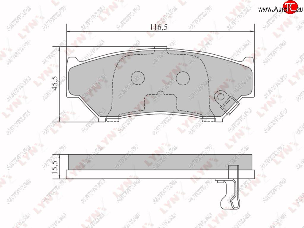 1 399 р. Колодки тормозные передние (4шт.) LYNX  Suzuki Grand Vitara ( FTB03 3 двери,  3TD62, TL52 5 дверей) - Vitara  ET  с доставкой в г. Кемерово