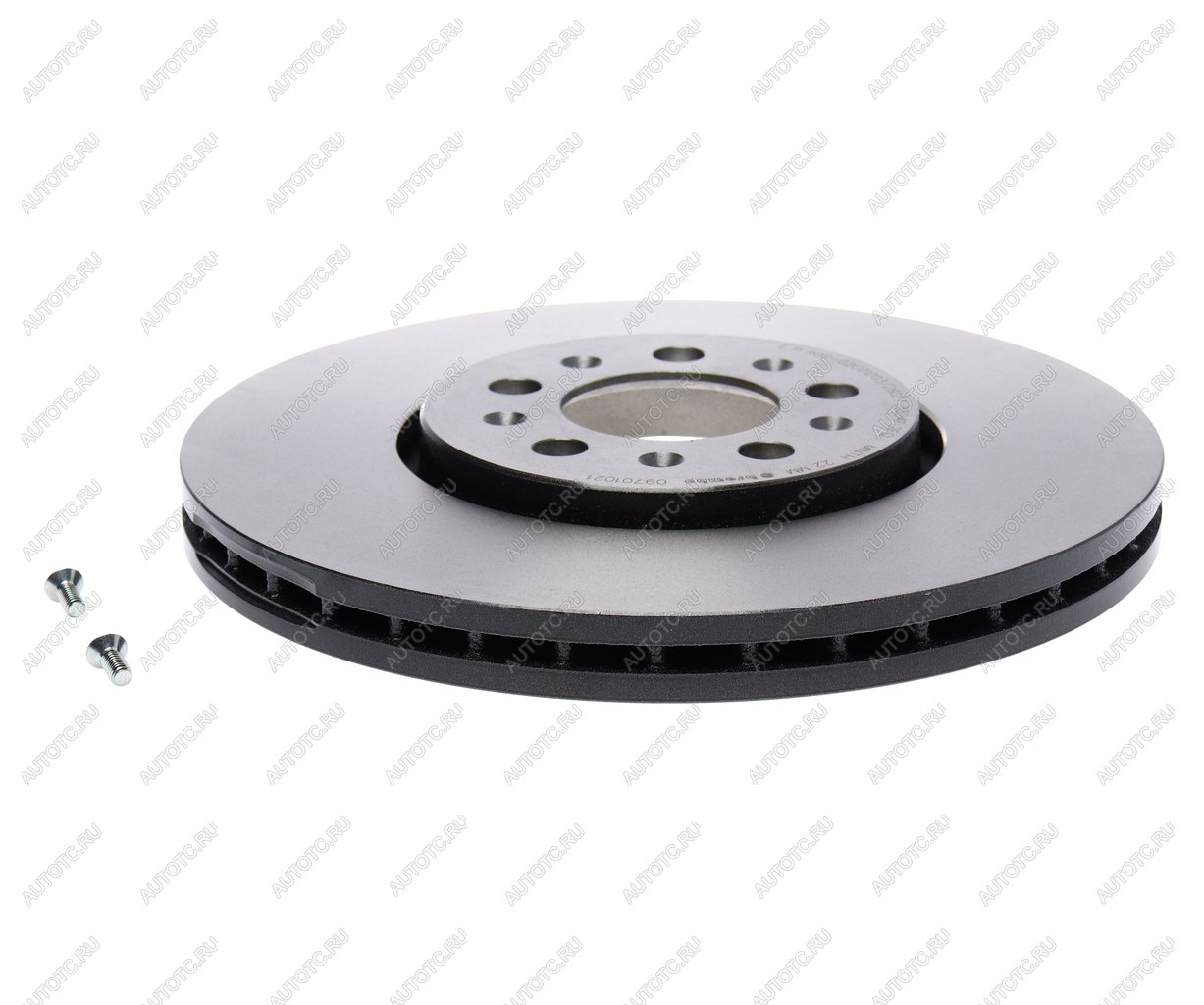 5 399 р. Диск тормозной VW Golf (97-06) AUDI A3 (99-06) передний вентилируемый (1шт.) BREMBO BREMBO 09.7010.21  с доставкой в г. Кемерово