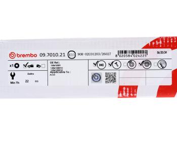 5 399 р. Диск тормозной VW Golf (97-06) AUDI A3 (99-06) передний вентилируемый (1шт.) BREMBO BREMBO 09.7010.21  с доставкой в г. Кемерово. Увеличить фотографию 7