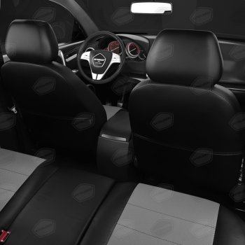 6 499 р. Авточехлы ГАЗель Next (3 высоких) экокожа черно-серые комплект AVTOLIDER AVTOLIDER gz30-0104-ec02  с доставкой в г. Кемерово. Увеличить фотографию 7