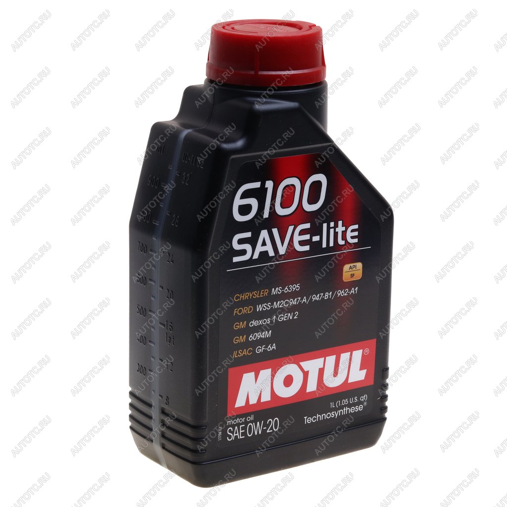 1 189 р. Масло моторное 6100 SAVE-LITE 0W20 синт. 1л MOTUL MOTUL 108002  с доставкой в г. Кемерово