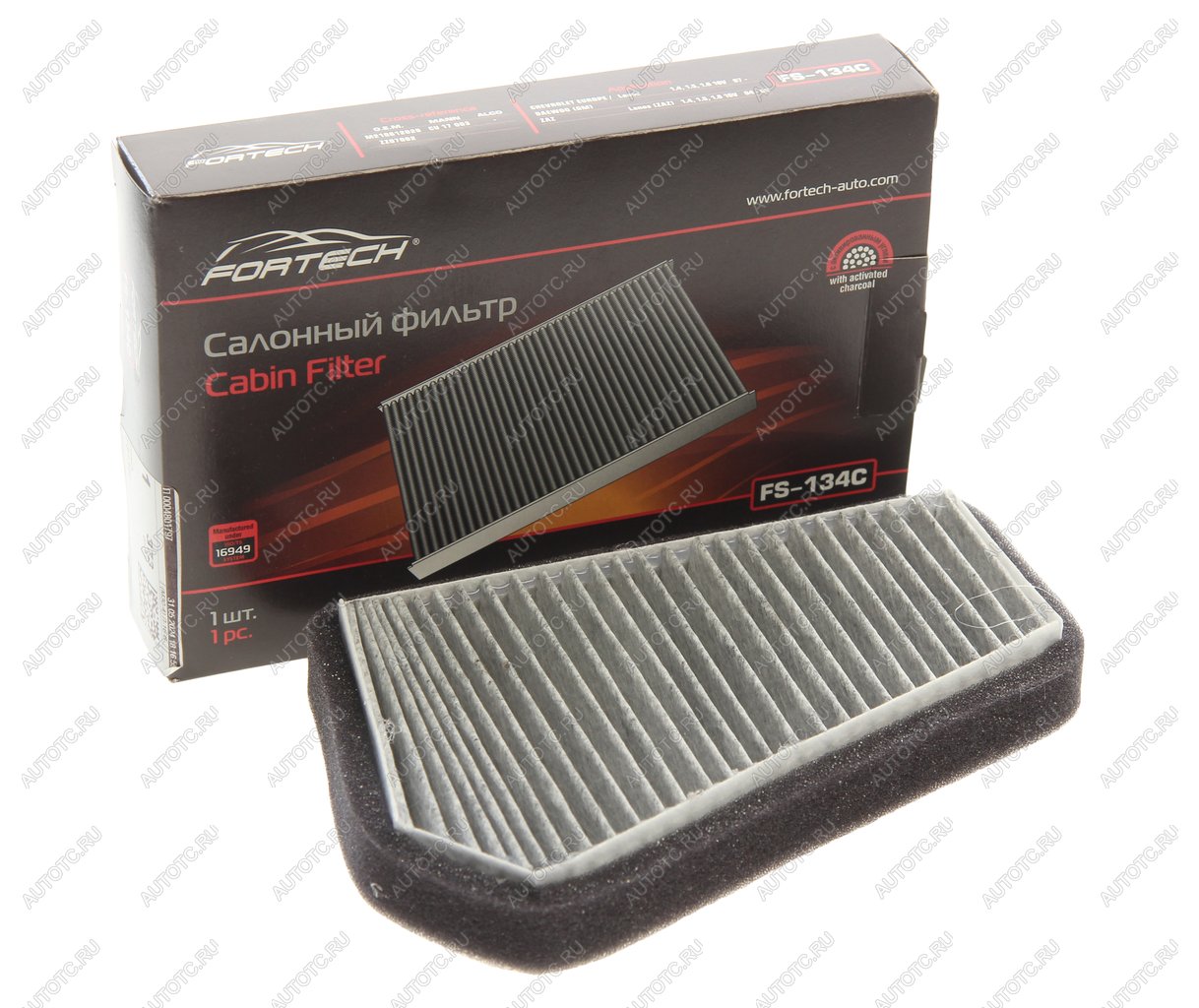 479 р. Фильтр воздушный салона CHEVROLET Lanos (97-) угольный FORTECH FORTECH fs134c  с доставкой в г. Кемерово