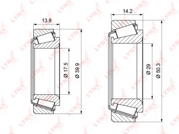 1 049 р. Подшипник ступицы DAEWOO Nexia CHEVROLET Lanos задней LYNX LYNX wb1124  с доставкой в г. Кемерово. Увеличить фотографию 1