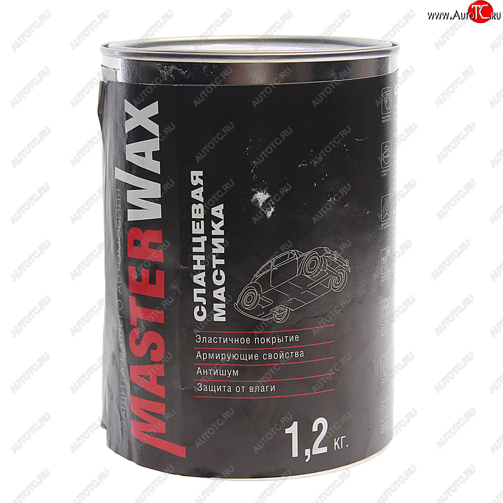 349 р. Антикор для наружных поверхностей мастика сланцевая 1.2кг MASTERWAX MASTERWAX mw010301  с доставкой в г. Кемерово